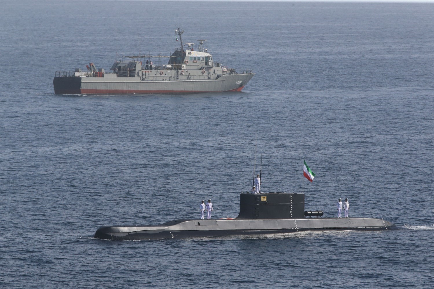 Ảnh tư liệu: Tàu ngầm của Hải quân Iran tham gia huấn luyện tại Vịnh Oman, ngày 22/2/2019. (Nguồn: AFP/TTXVN)