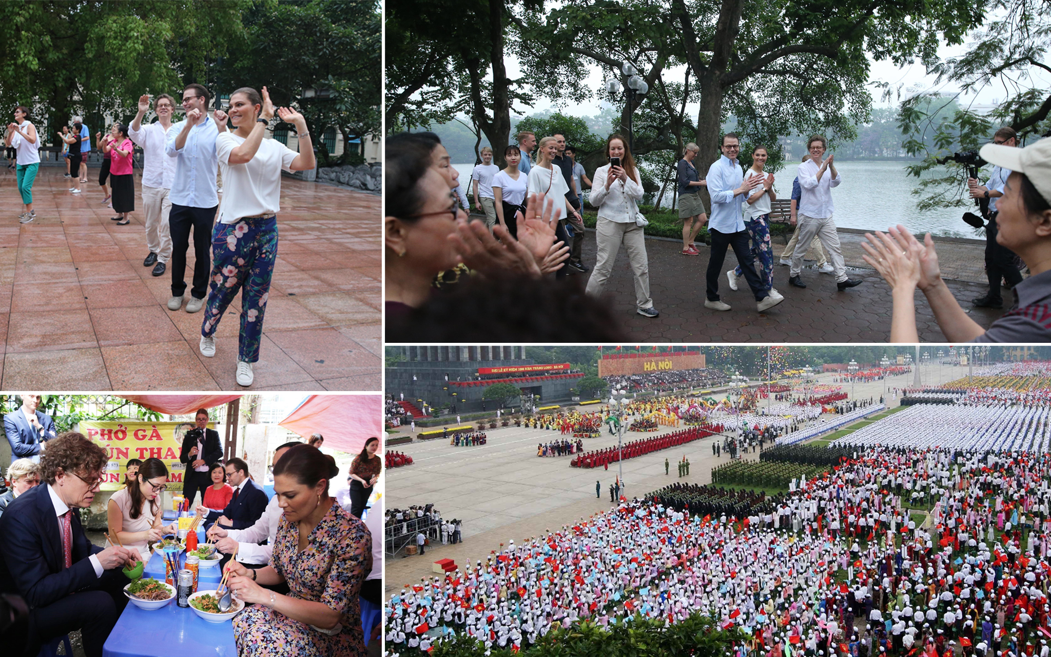 Hình ảnh các nguyên thủ, nhà lãnh đạo các quốc gia khi đến thăm Hà Nội, hòa mình vào nhịp sống thường nhật...