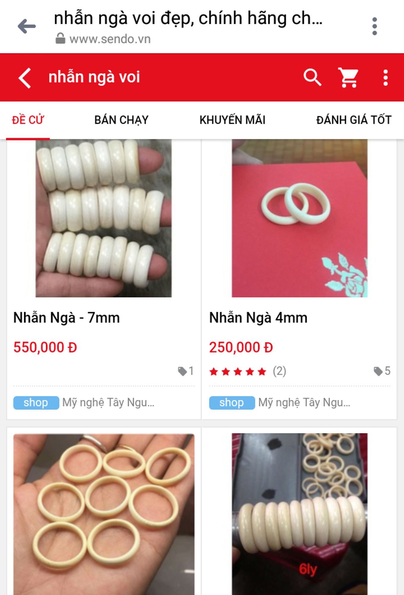 Ivory products are displayed publicly in social networks (Photo: Vietnam+)      