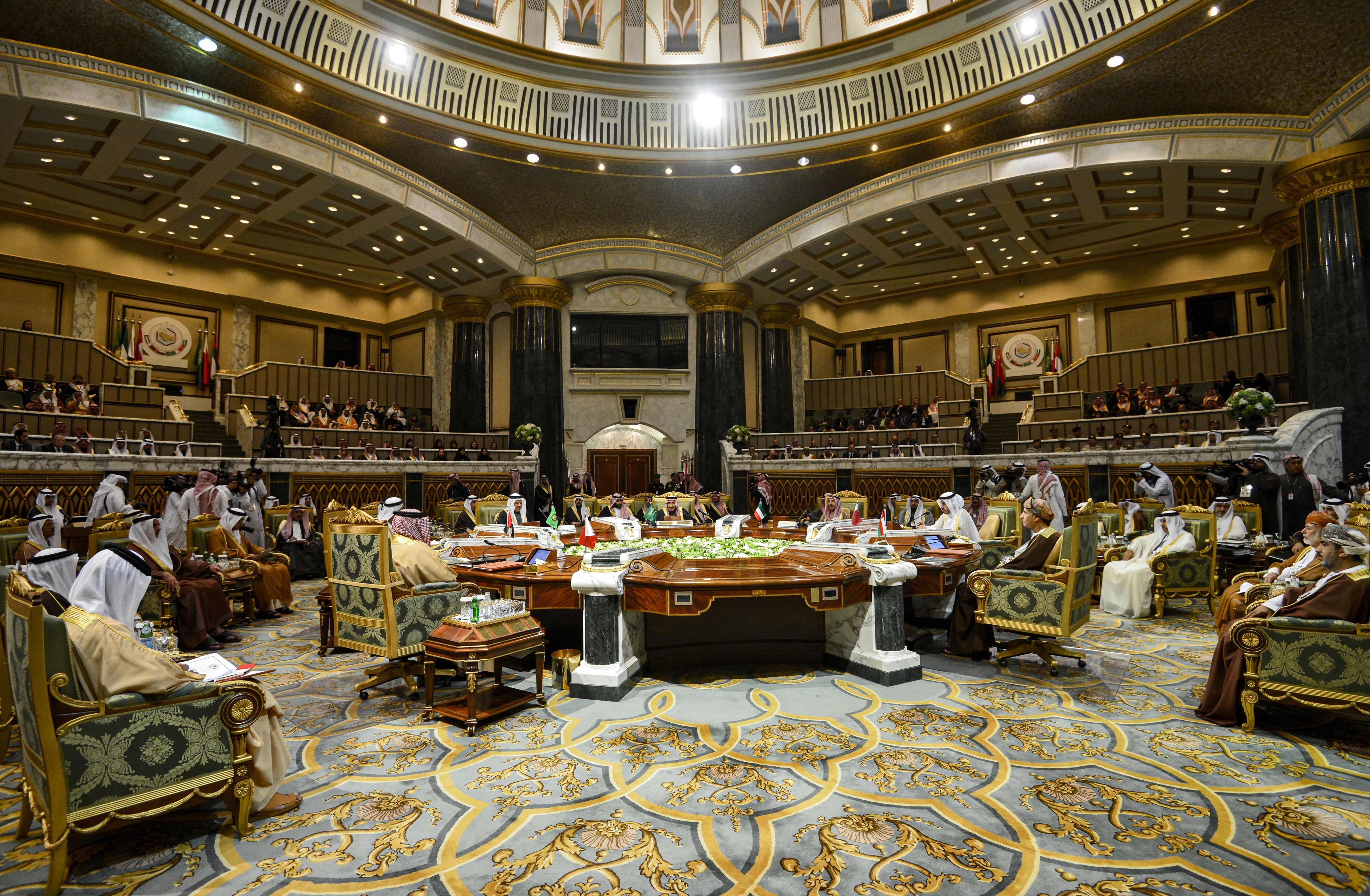 Toàn cảnh Hội nghị thượng đỉnh Hội đồng Hợp tác vùng Vịnh (GCC) tại Riyadh, Saudi Arabia, ngày 10/12/2019. (Ảnh: AFP/TTXVN)