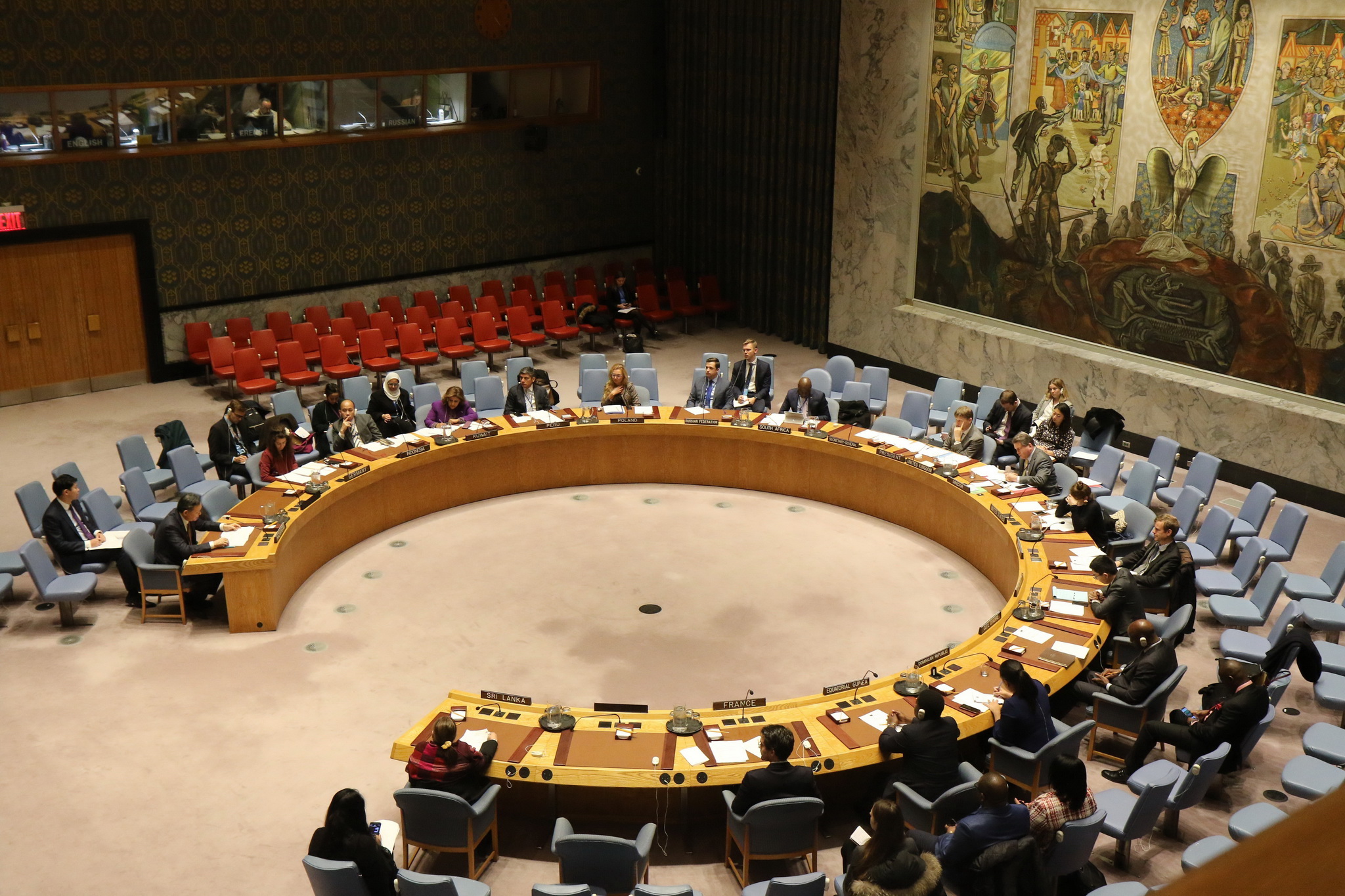 Một phiên họp của Hội đồng Bảo an Liên hợp quốc. (Ảnh: TTXVN)