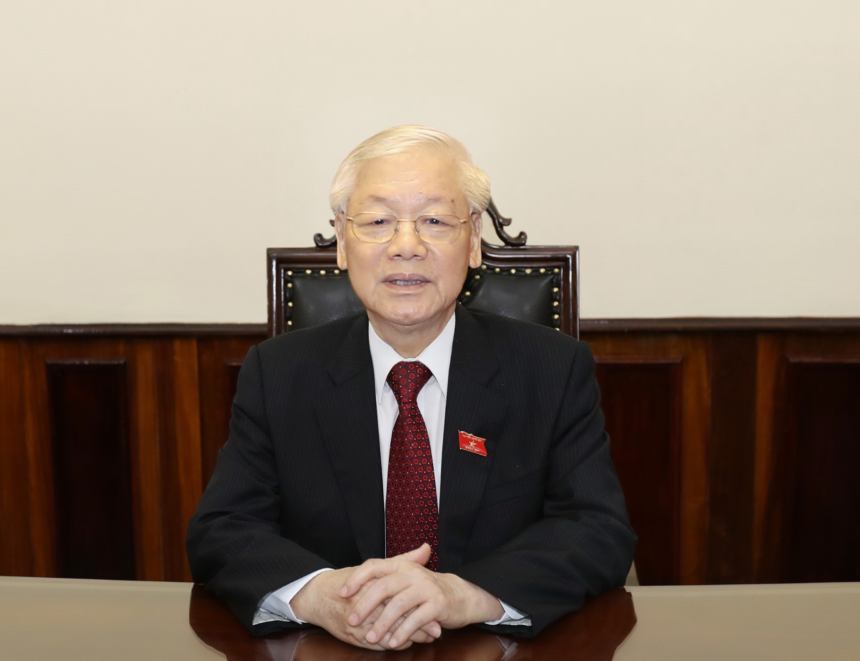 Ngày 30/3/2020, Tổng Bí thư, Chủ tịch nước Nguyễn Phú Trọng ra lời kêu gọi toàn dân chung sức chống đại dịch COVID-19. (Ảnh: Trí Dũng/TTXVN)