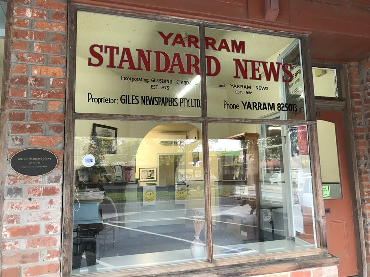 Tờ báo Yarram Standard phải đóng cửa sau 120 năm hoạt động. (Nguồn: Gutsofgippsland.com)
