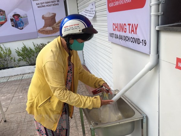 El modelo de “cajeros automáticos de arroz” en Ciudad Ho Chi Minh (Fuente: VNA)