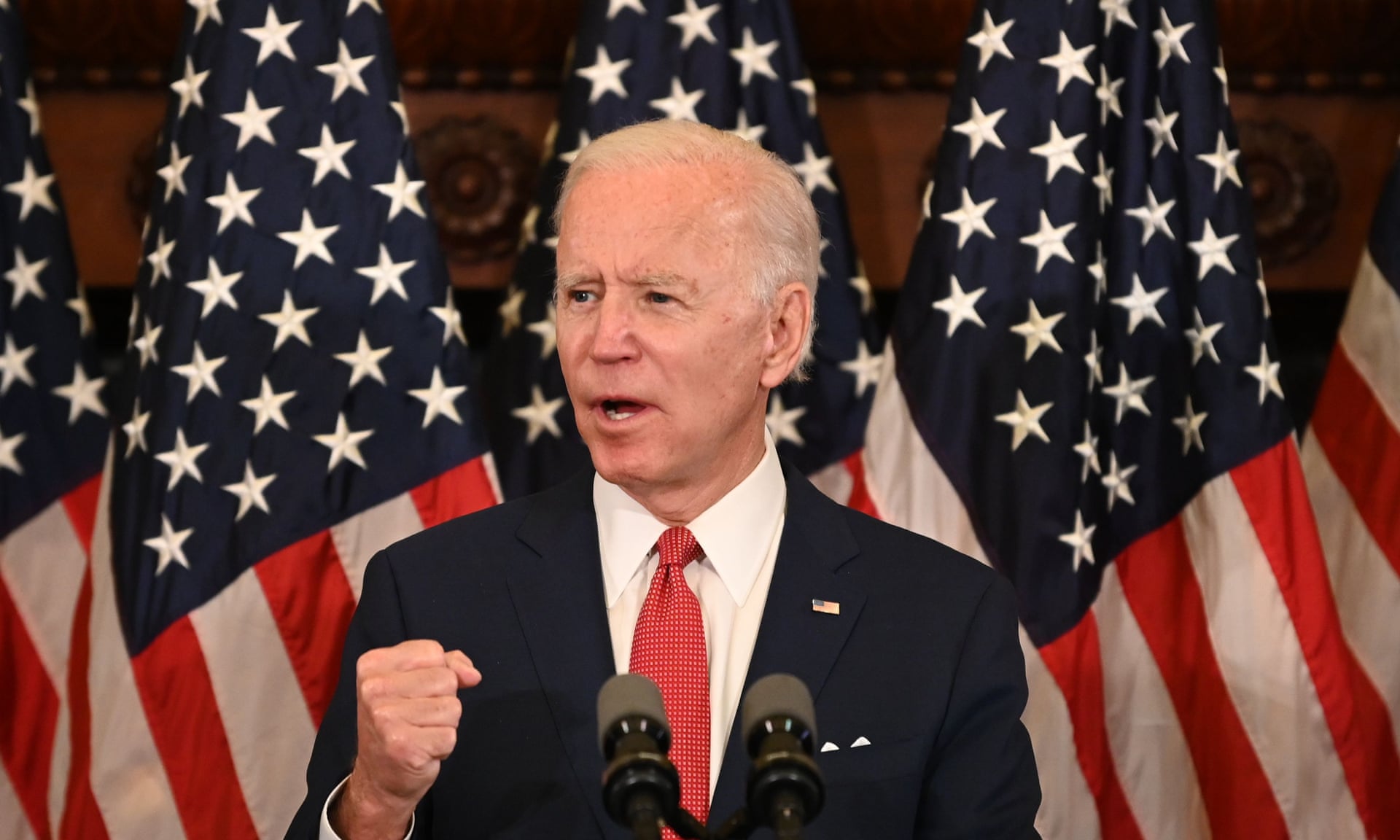 Joe Biden nói về tình trạng bất ổn trên toàn quốc. (Ảnh: AFP/Getty Images)