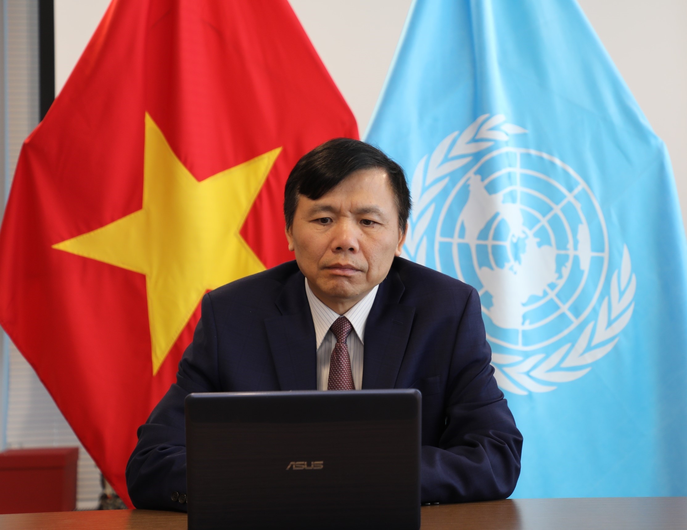Đại sứ Đặng Đình Quý, Trưởng Phái đoàn thường trực Việt Nam tại Liên hợp quốc. (Nguồn: TTXVN)