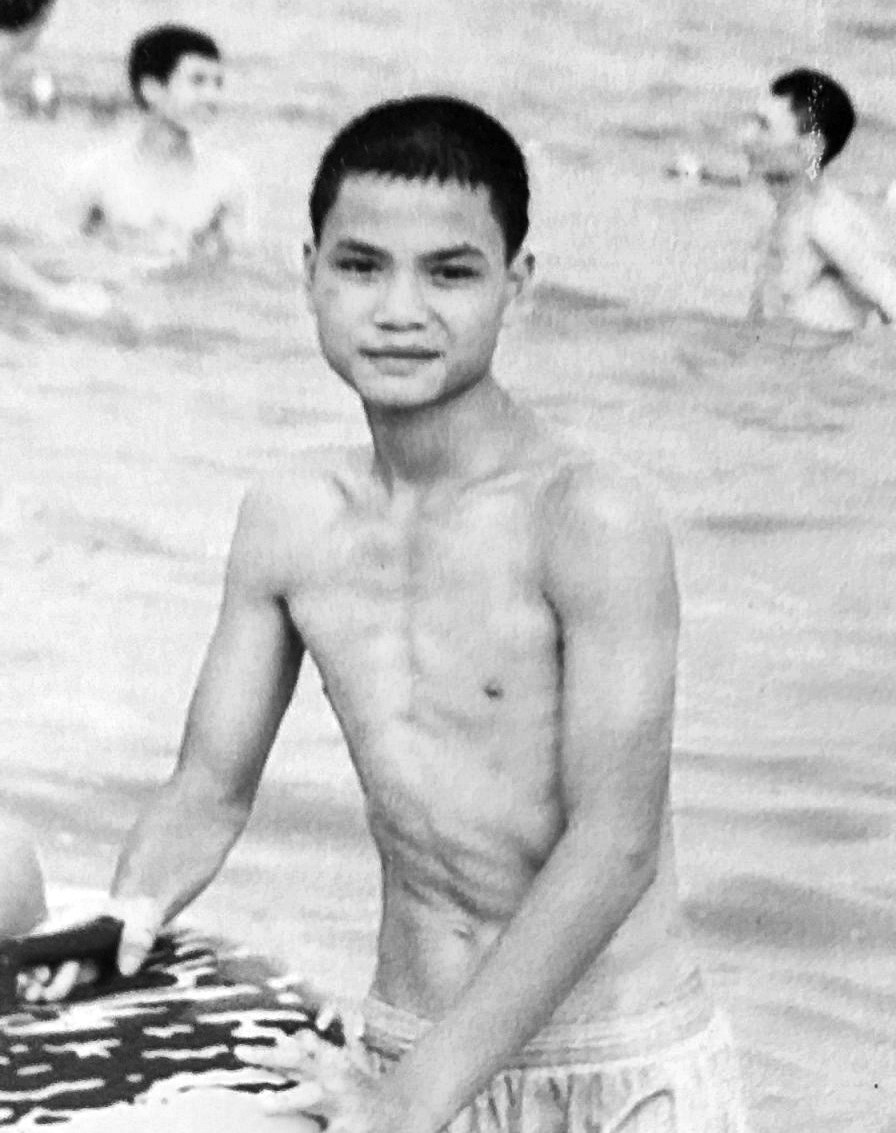 Boxer Duong at the age of 14 when he just began to box. (Photo courtesy of Nguyen Van Duong)