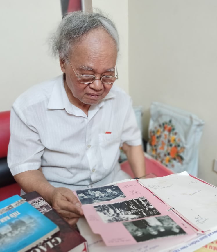 Nhà giáo Trần Thư Nguyên nhớ lại những năm tháng đi B trên chiến trường miền Nam. (Ảnh: PM/Vietnam+)