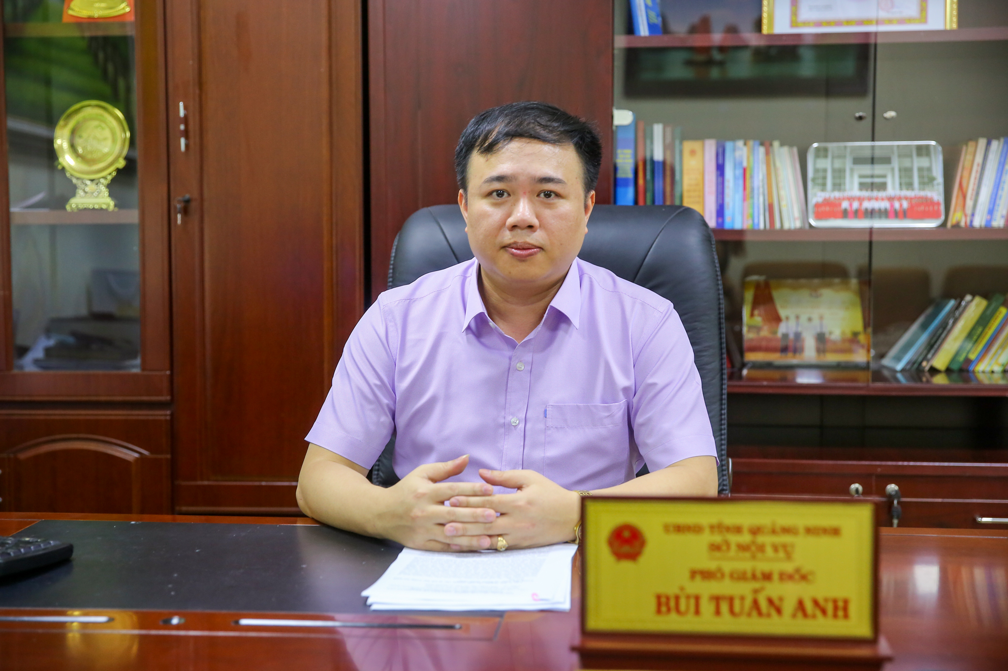 Ông Bùi Tuấn Anh, Phó giám đốc Sở Nội vụ tỉnh Quảng Ninh. (Ảnh: Minh Sơn/Vietnam+)