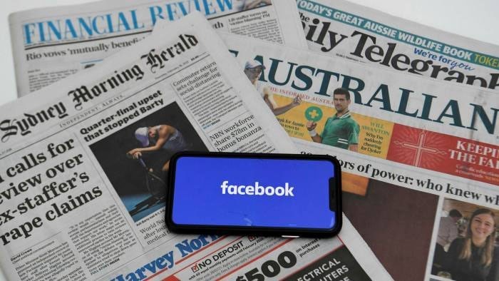 Facebook thông báo sẽ hạn chế chia sẻ các nội dung tin tức quốc tế ở Australia. (Ảnh: EPA-EFE/TTXVN)
