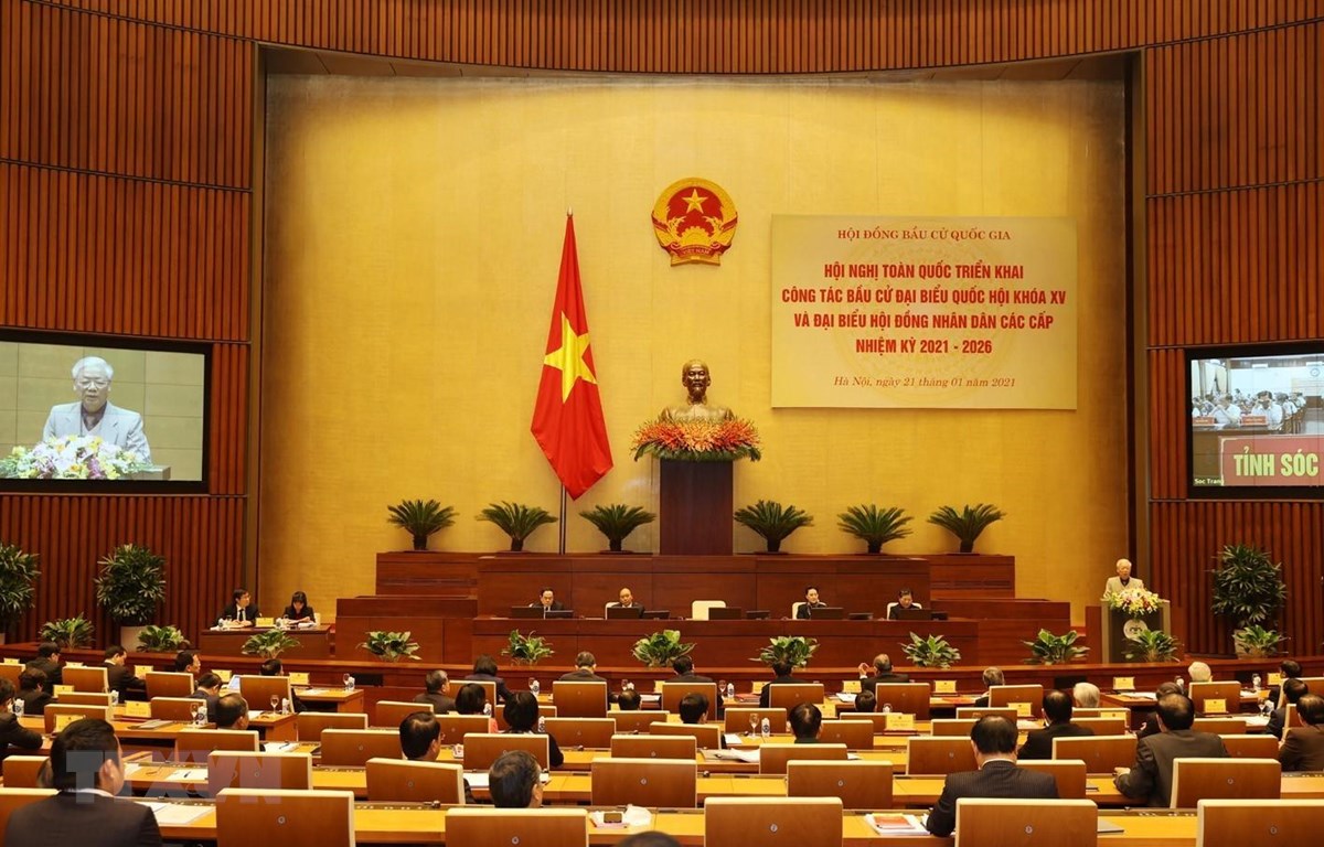 A national conference held on January 21 to publicise related Party and State documents. (Photo: VNA)