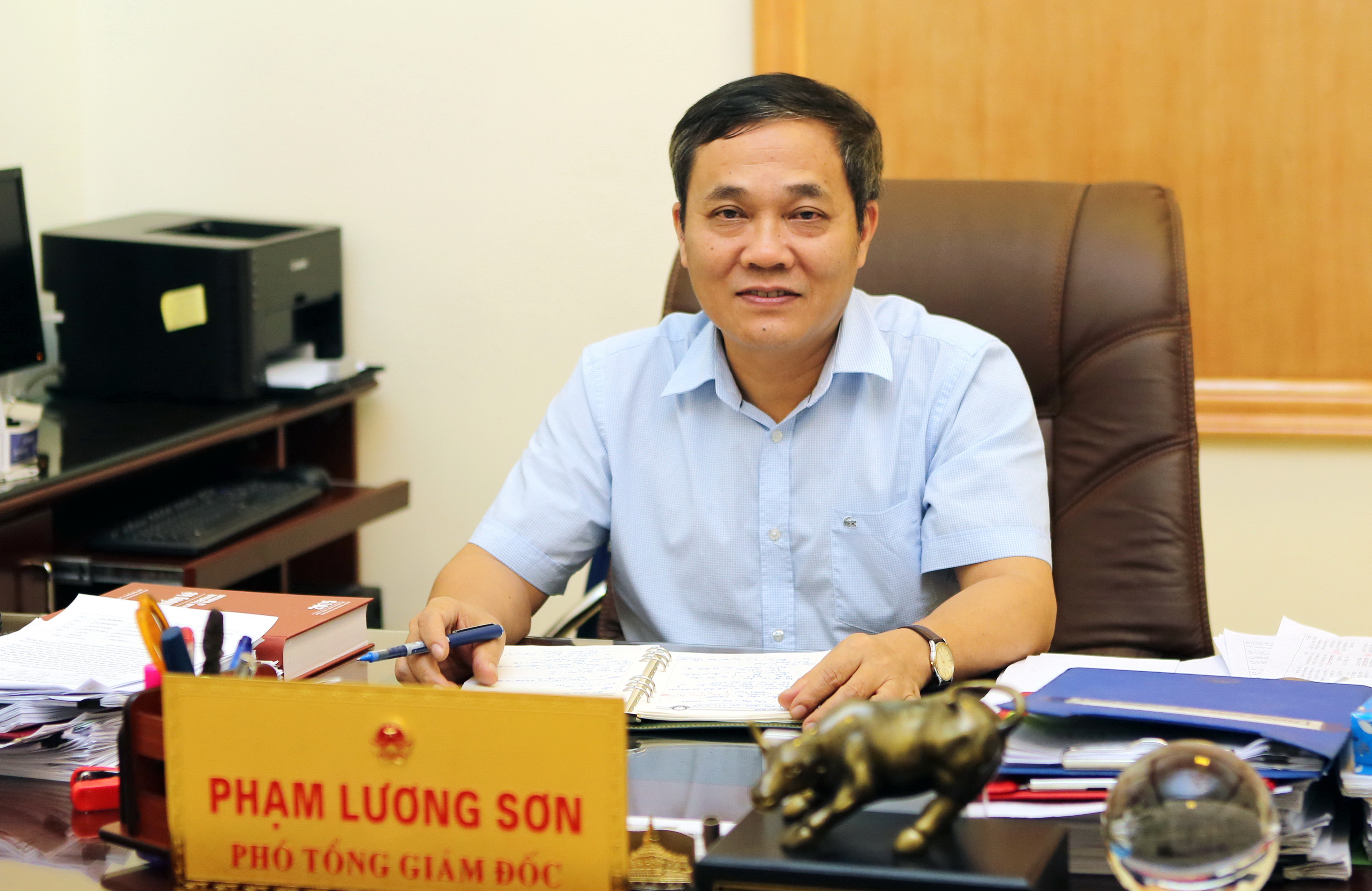 Ông Phạm Lương Sơn-Phó Tổng Giám đốc Bảo hiểm Xã hội Việt Nam. (Ảnh: PV/Vietnam+)